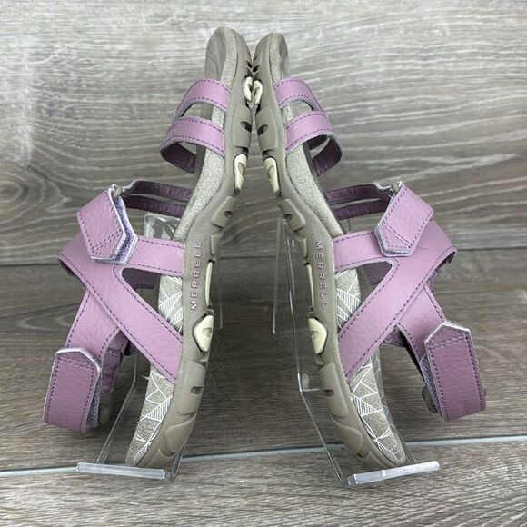 Merrell Sandspur Convert Women’s Sz 5 Elderberry Leather Slingback Hiking Sandal - Picture 10 of 10